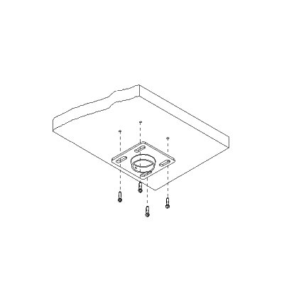 Peerless 8" x 8" Unistruct and Structural Ceiling Plate