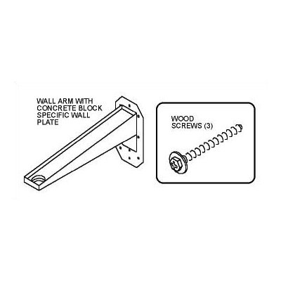 Peerless 22" Jumbo 2000 Mount Wall Arm-Single Arm