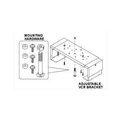 Peerless Medium VCR/DVD Bracket for Classic, Designer, Small Slimlines, Multi-Display Mounts