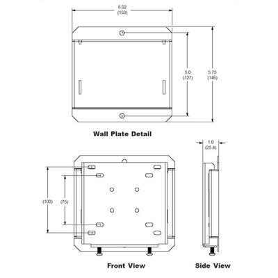 Peerless SmartMount Universal Flat Mount 10"- 24" Screens