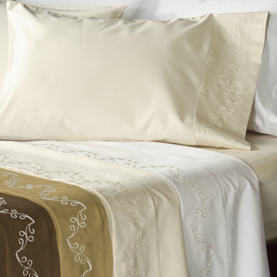 Veratex, Inc. Supreme Sateen 800 Thread Count Scroll Pillowcase (Set of 2)