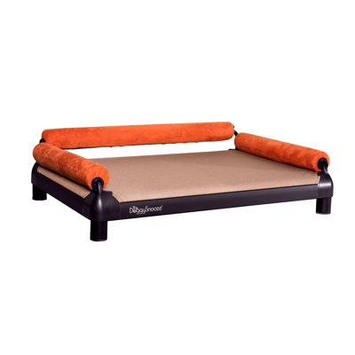 SnoozeSofa Dog Bed with a Black Anodized Frame