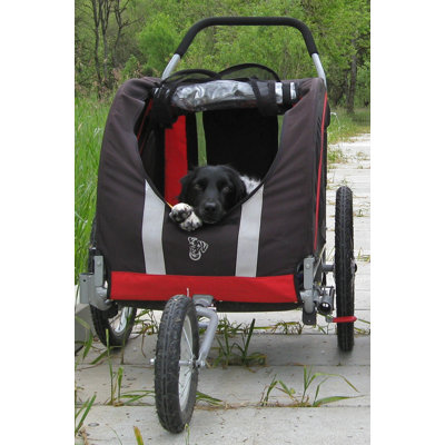 DoggyRide Novel Dog Jogger / Stroller in Urban Red