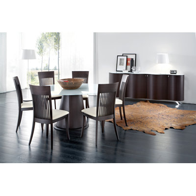 Domitalia Palio-152 Round Table with Optional Palio Sideboard