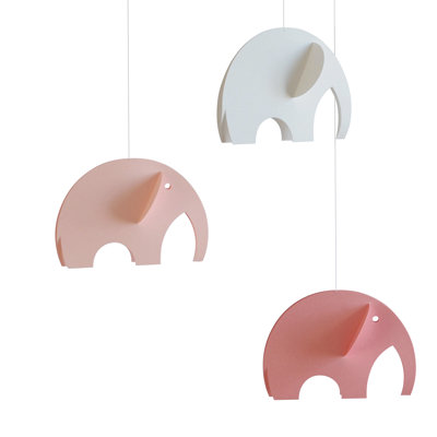 Flensted Mobiles Olephant Mobile in Pastel