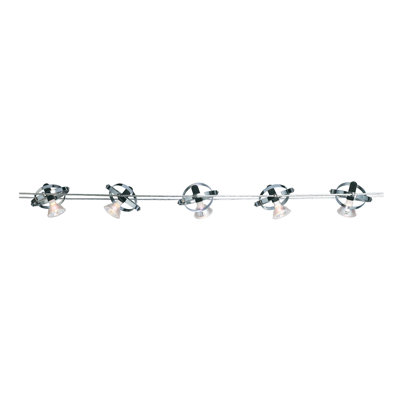 Five Light Track Light in Chrome