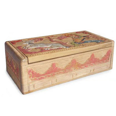 Novica 'Legend of Sita and the Golden Deer I' Jewelry Box