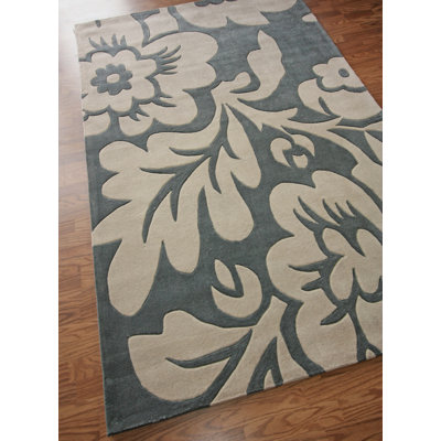 nuLOOM Cine Bold Floral Slate Rug