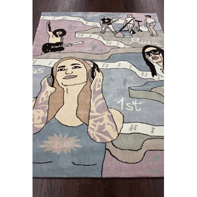nuLOOM KinderLOOM Keyport Multi Novelty Rug
