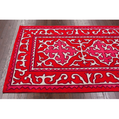 nuLOOM KinderLOOM Edison Red Rug