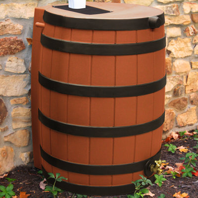 Good Ideas Rain Wizard 40 Gallon Rain Barrel with Darkened Ribs