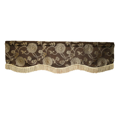 Violet Linen Legacy Damask 60" X 15" Window Valance