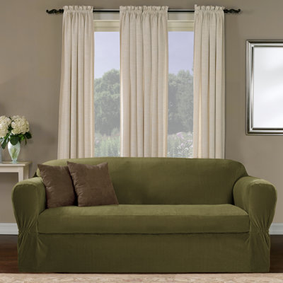 Maytex Collin Stretch Separate Seat Loveseat Slipcover