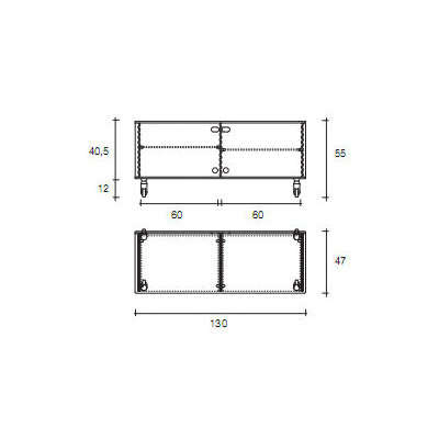 FIAM ITALIA Onda Radio Large TV Stand