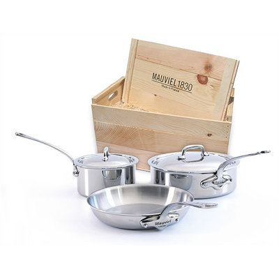 Mauviel M'Cook 5-Ply Stainless Steel 5 -Piece Cookware Set