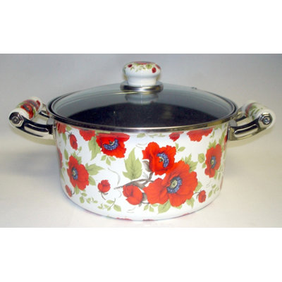 Danico Enamel Kitchenware Soup Pot with Lid