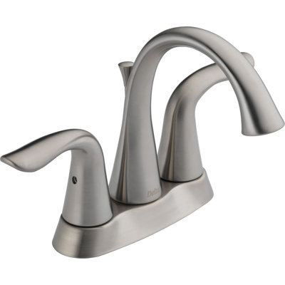 Delta Lahara Centerset Bathroom Faucet with Double Lever Handles