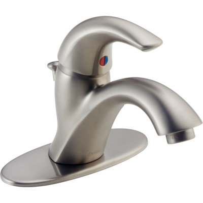 Delta C Spout Series Single Hole Bathroom Faucet with Single Handle