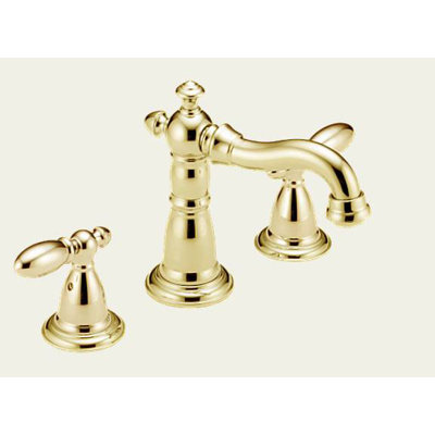 Delta Victorian Widespread Bathroom Faucet with Double Lever Handles