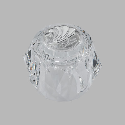 Delta Clear Handle Bathroom Faucet with Button and Screw