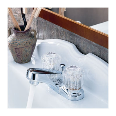 Delta Classic Centerset Bathroom Faucet with Double Knob Handles