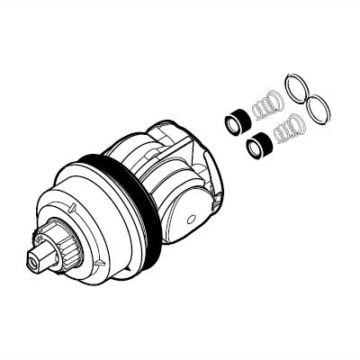Delta Cartridge Assembly with Quad Ring and Seats