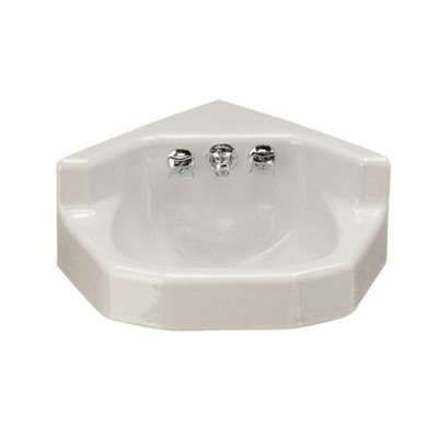 Corner Bathroom Sink on Kohler Marston Wall Mount Corner Bathroom Sink With Factory Installed