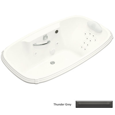 Kohler Portrait 67" x 42" Drop-in Whirlpool with Massage Experience and Left-Hand Pump
