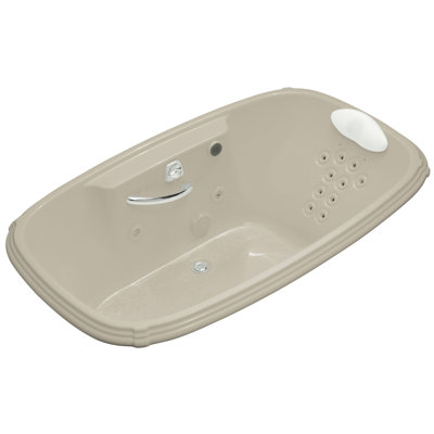 Kohler Portrait 67" x 42" Drop-in Whirlpool with Massage Experience and Left-Hand Pump