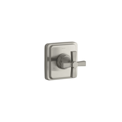 Kohler Pinstripe Valve Trim with Pure Design Cross Handle For Transfer Valve, Requires Valve