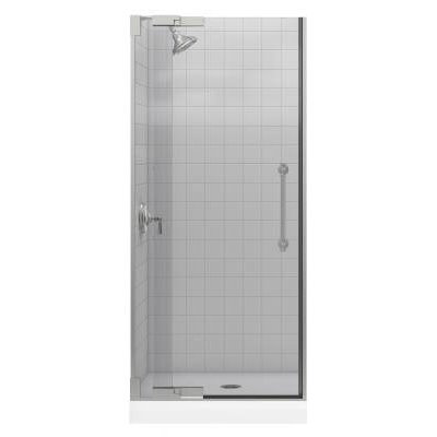 Kohler Pinstripe Frameless PIVot Shower Door with 0.38" Crystal Clear Glass, 30.25" - 32.38" x 72.25"