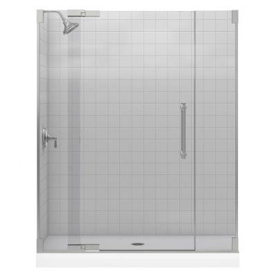 Kohler Purist Frameless PIVot Shower Door with 0.25" Thick Crystal Clear Glass, 30.25" - 32.75" x 72.25"