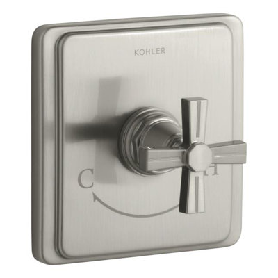Kohler Pinstripe Valve Trim with Cross Handle For Thermostatic Valve