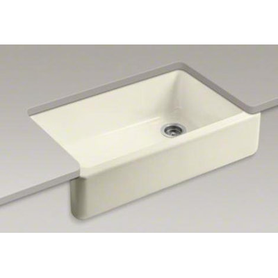 Kohler Whitehaven Self-Trimming 35.69" x 21.56" x 9.63" Under-Mount Single-Bowl Sink with Tall Apron