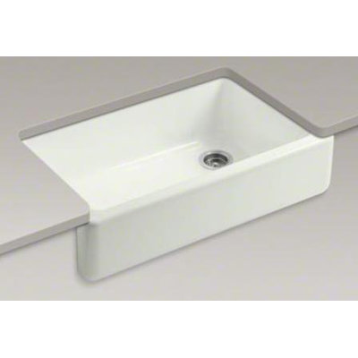 Kohler Whitehaven Self-Trimming 35.69" x 21.56" x 9.63" Under-Mount Single-Bowl Sink with Tall Apron
