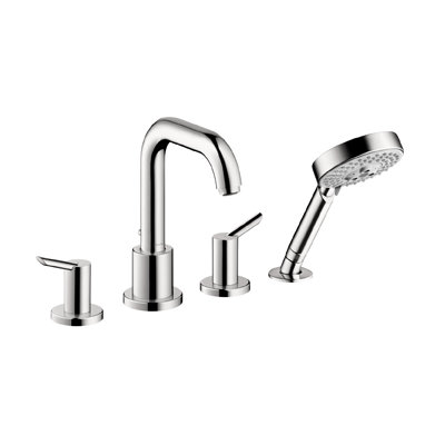 Hansgrohe Focus 4 - Hole Dual Function and Diverter Roman Tub Faucet With Shower Head