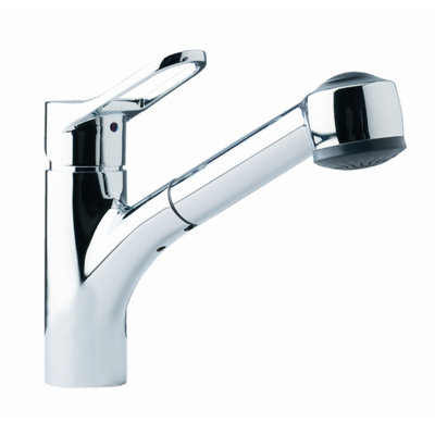 Single Handle Single Hole Kitchen Faucet with Pull Out Spray