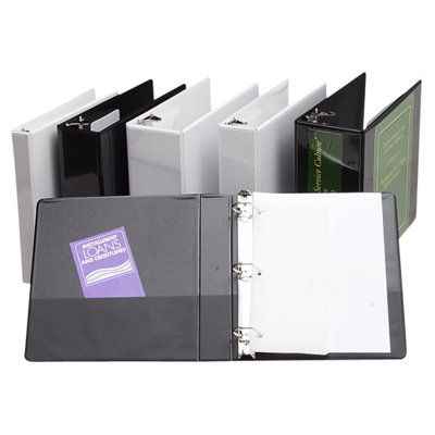 Sparco Products Slant Ring View Binder, 3"Capacity, 11"x8-1/2", White