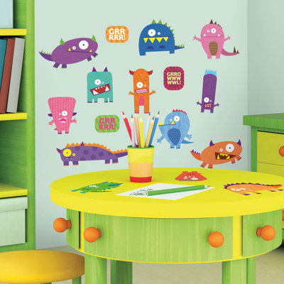 Room Mates Studio Designs Monsters Peel and Stick Wall Decal