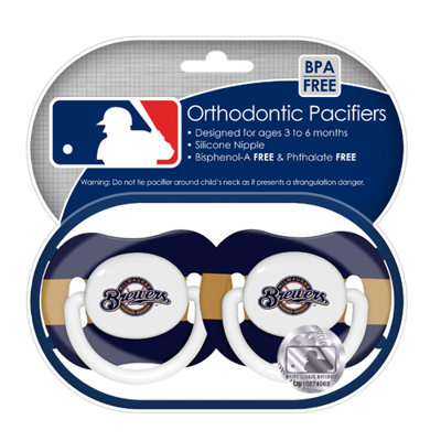 Baby Fanatic MLB 2 Pack Baby Pacifiers