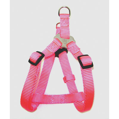 Adjustable Easy-on Harness in Hot Pink