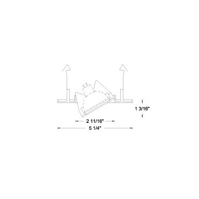 WAC Lighting 4" Low Voltage Recessed Elbow Directional Spotlight with Trim