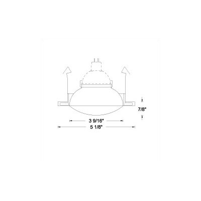 WAC Lighting 4" Low Voltage Drop Dish Dome Recessed Lighting Trim for Showers