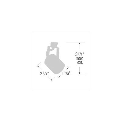 WAC Lighting Halogen Cylindrical Track Head