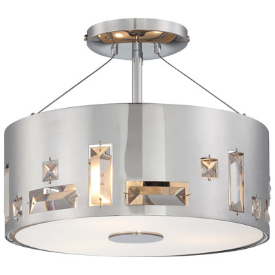 George Kovacs by Minka Bling Bang 3 Light Semi Flush Mount