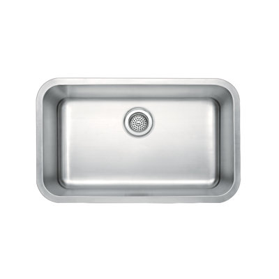 Water Creation 30" x 18" Undermount Single Bowl Stainless Steel Kitchen Sink