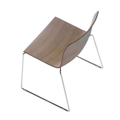 Arper Catifa 46 Side Chair with Wood Seat