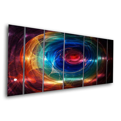 All My Walls Abstract by Ash Carl Metal Wall Art in Multi - 23.5" x 60"