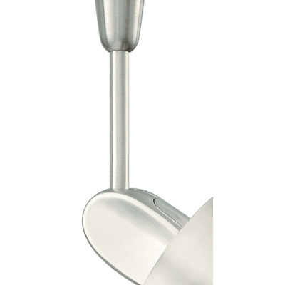 LBL Lighting Modo Head 12" with Modern Transparent or Frosted Glass Shade