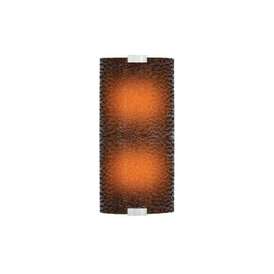 LBL Lighting Omni 120V Medium Two Light Outdoor Wall Sconce with Bubble Glass shade in Silver